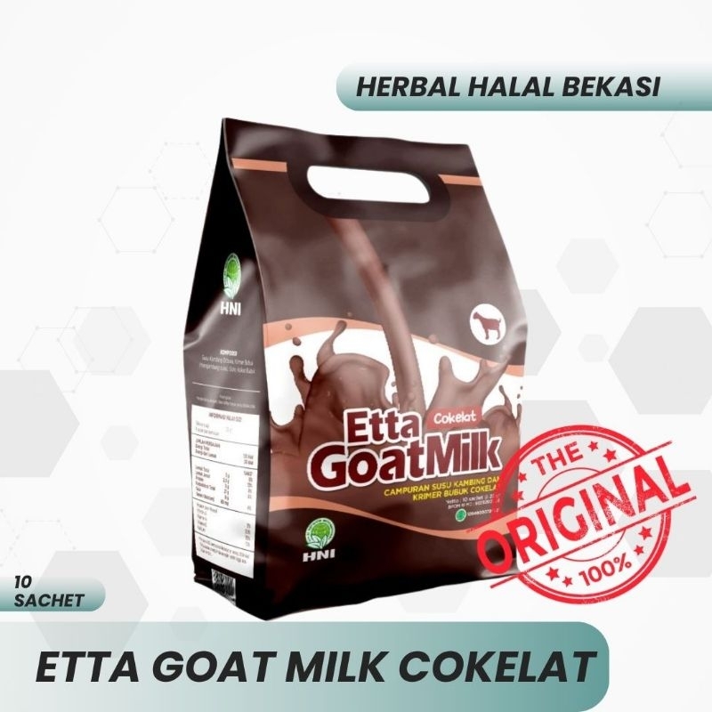 ETTA GOAT MILK COKLAT HNI Susu etawa coklat,rasa nikmat,coklat premium ,Protein Setara ASI Susu Etaw