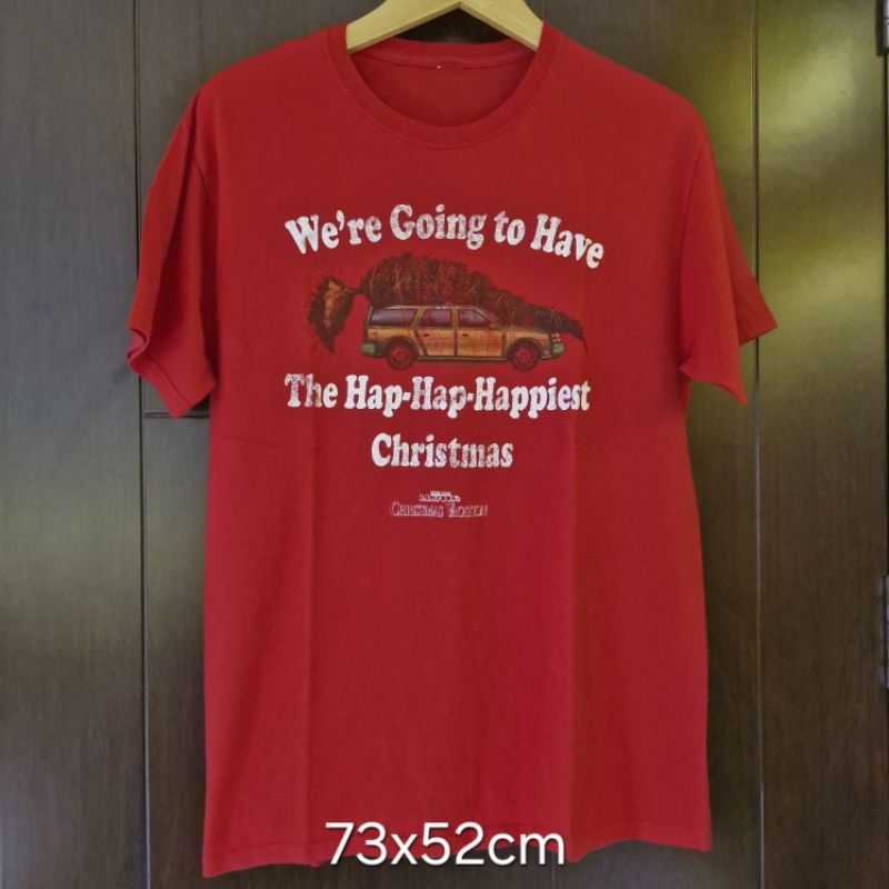 The Happiest Christmas Tshirt T-Shirt Kaos Vintage Baju Vtg Tee