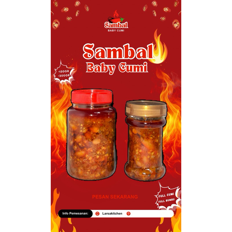 

Sambal Baby Cumi 300gr