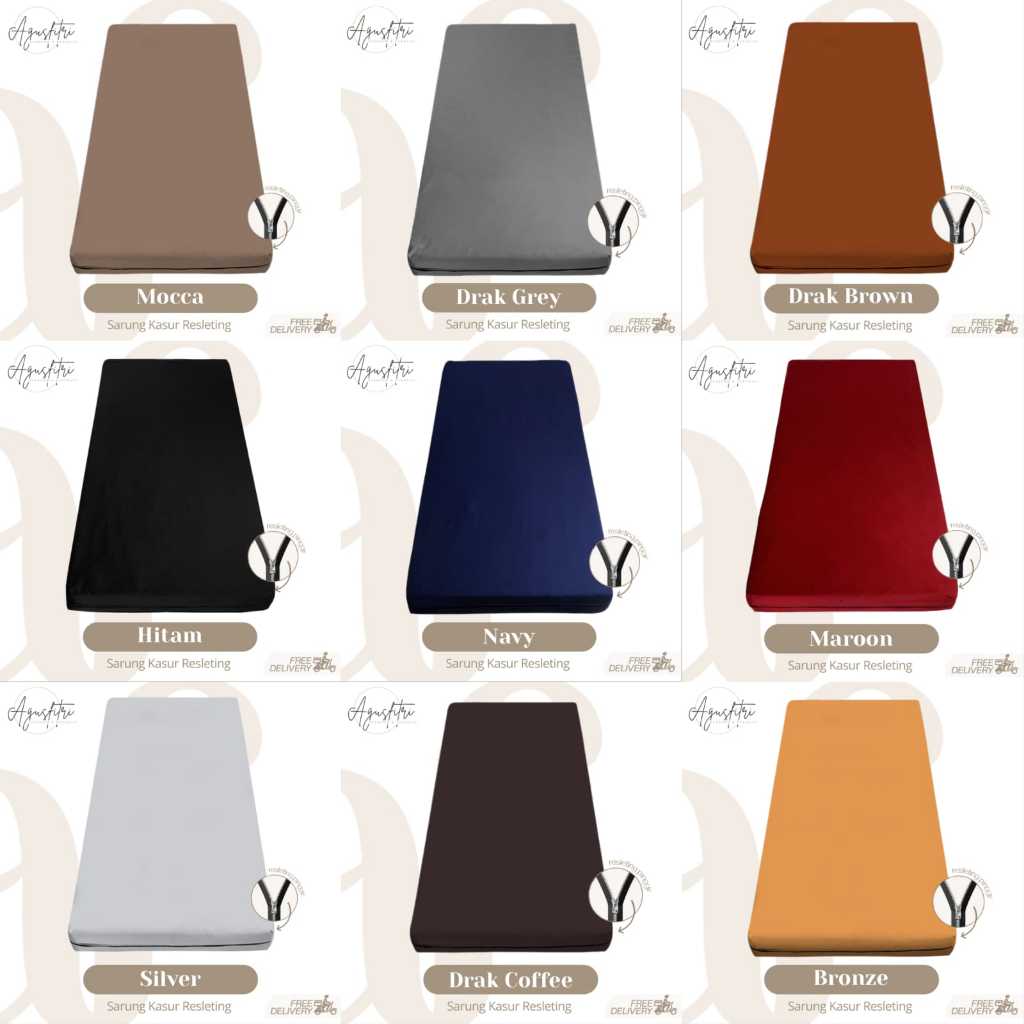 Sarung Kasur Busa Reseleting 90x200x15 Sprei Resleting 90x200 Sarung Kasur Resleting 90x200 No 4