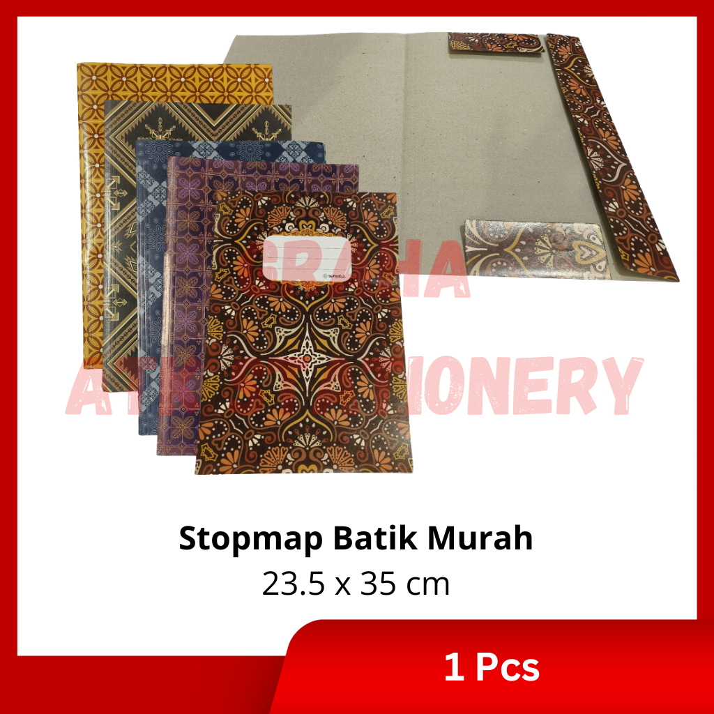 

[1 Pcs] Stopmap Batik Murah / Stofmap / Paper File / Map Kertas Batik Folio Murah