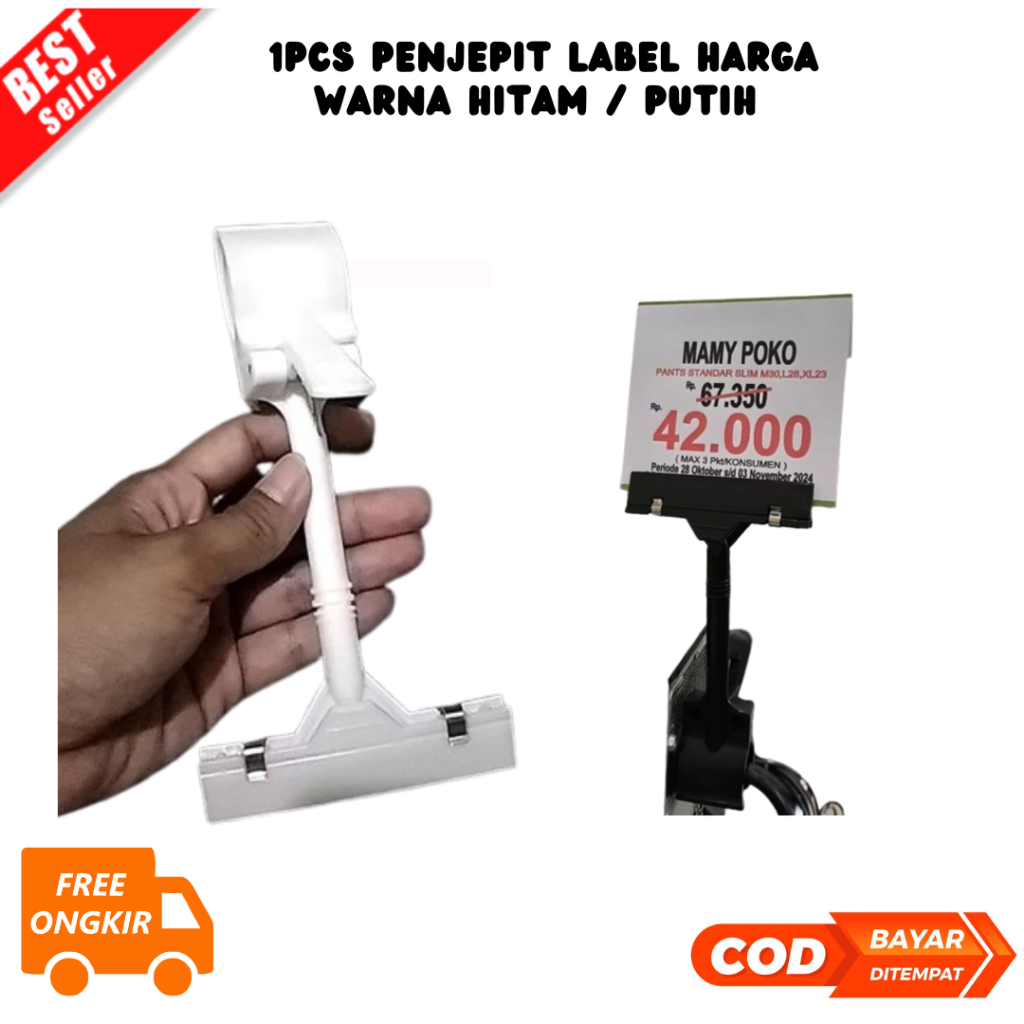 

[JIB] BAYAR DI TEMPAT PENJEPIT LABEL HARGA/Daftar Harga Tenda Toko Supermarket Display Clip Holder Advertising Clip Plastic Rotatable Clip
