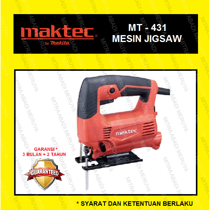 Maktec MT 431 Mesin Jig Saw Mesin Jigsaw Mesin Gergaji Kayu Listrik