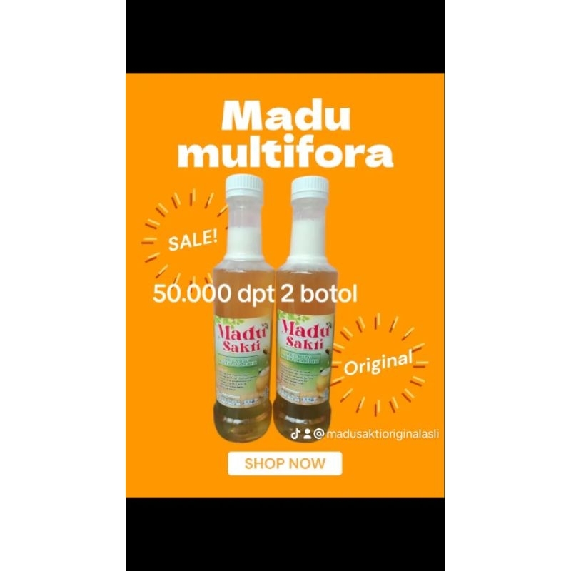 

madu murni promo 50.000 dpt 2 botol