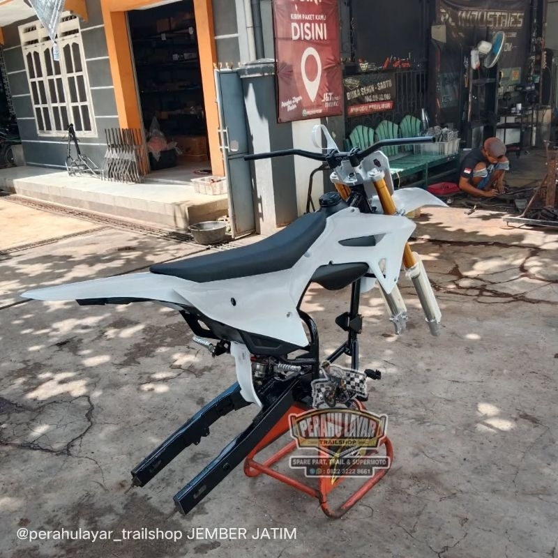 Ready frame rangka bodyset body crf 450 full Rolling sasis CRF 450 premium PNP MESIN : TIGER, MP mon