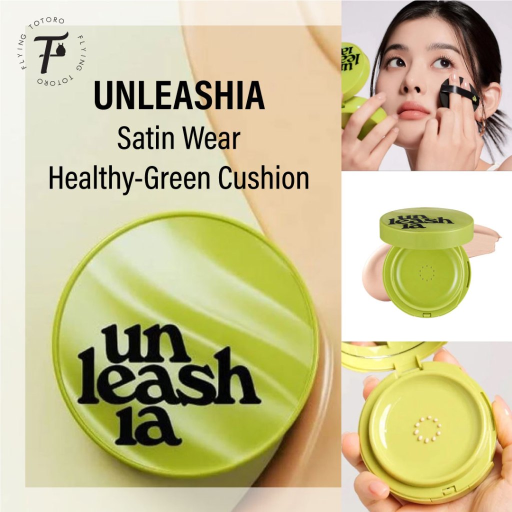 UNLEASHIA Satin Wear Healthy-Green Cushion
