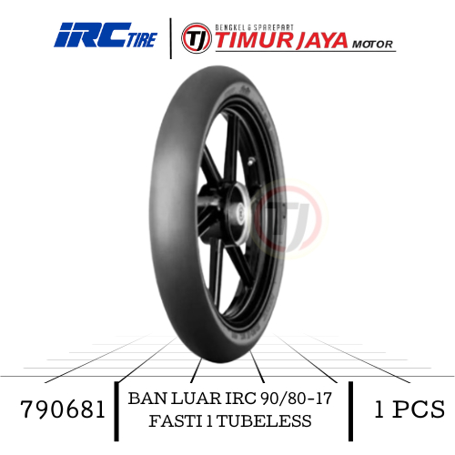 BAN LUAR IRC 90/80-17 FASTI 1 TUBELESS (790681)