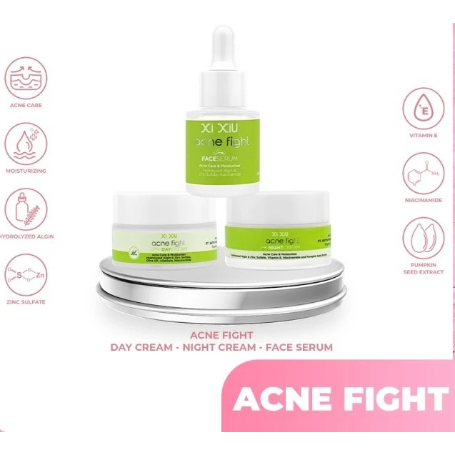 Xi XiU ACNE FIGHT SERIES ( Day Cream, Night Cream, Serum)
