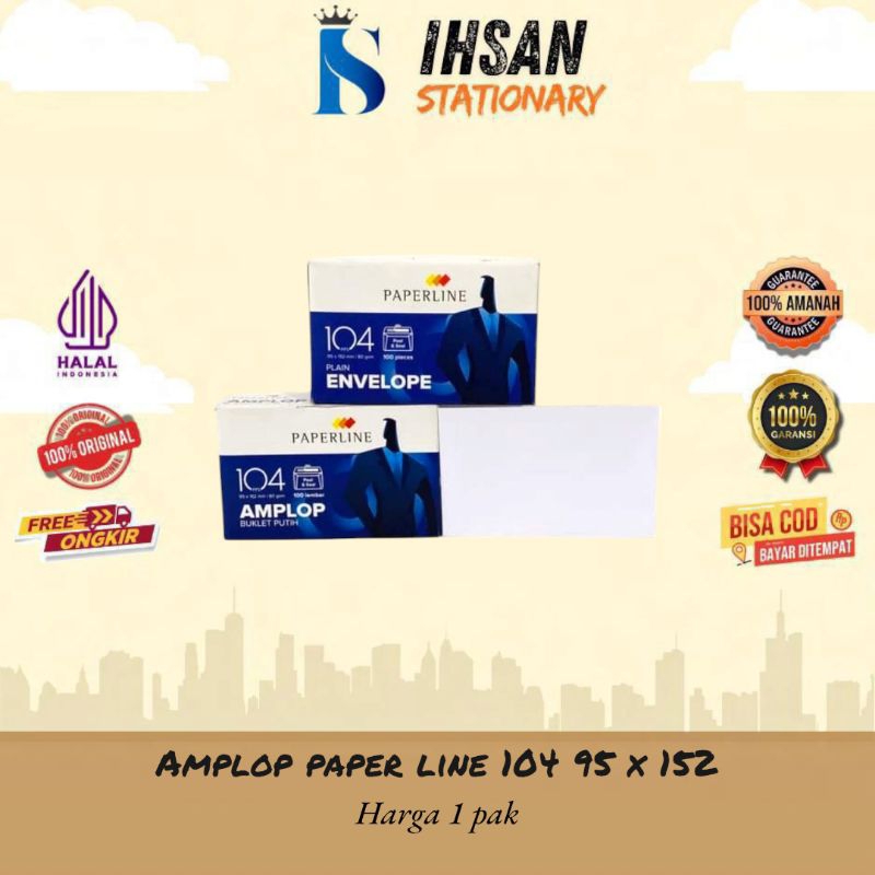 

Amplop 104 Paperline (1 Pack)
