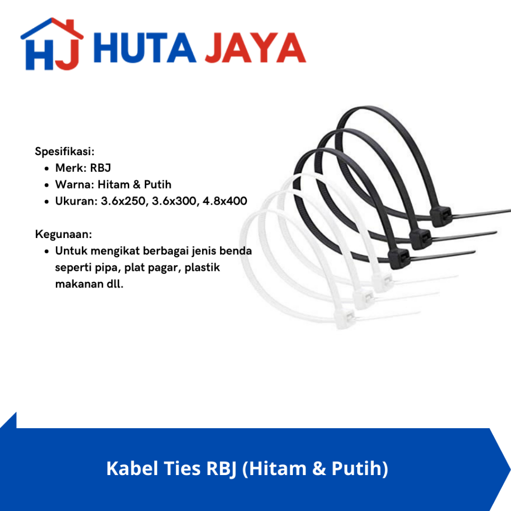 

Kabel Ties RBJ Hitam & Putih