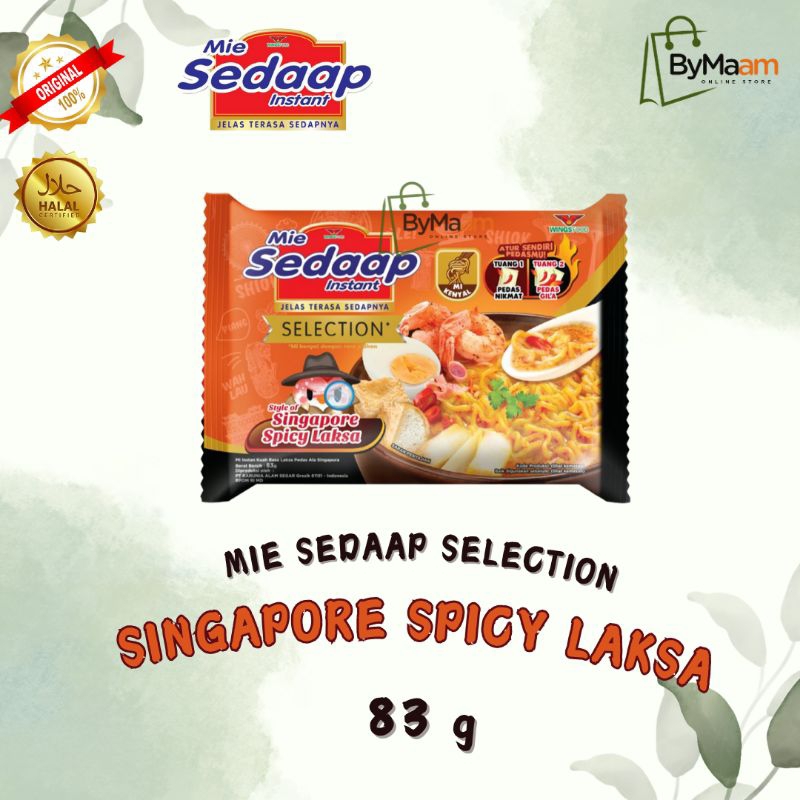 

Mie Sedaap Selection Singapore Spicy Laksa 83 gr