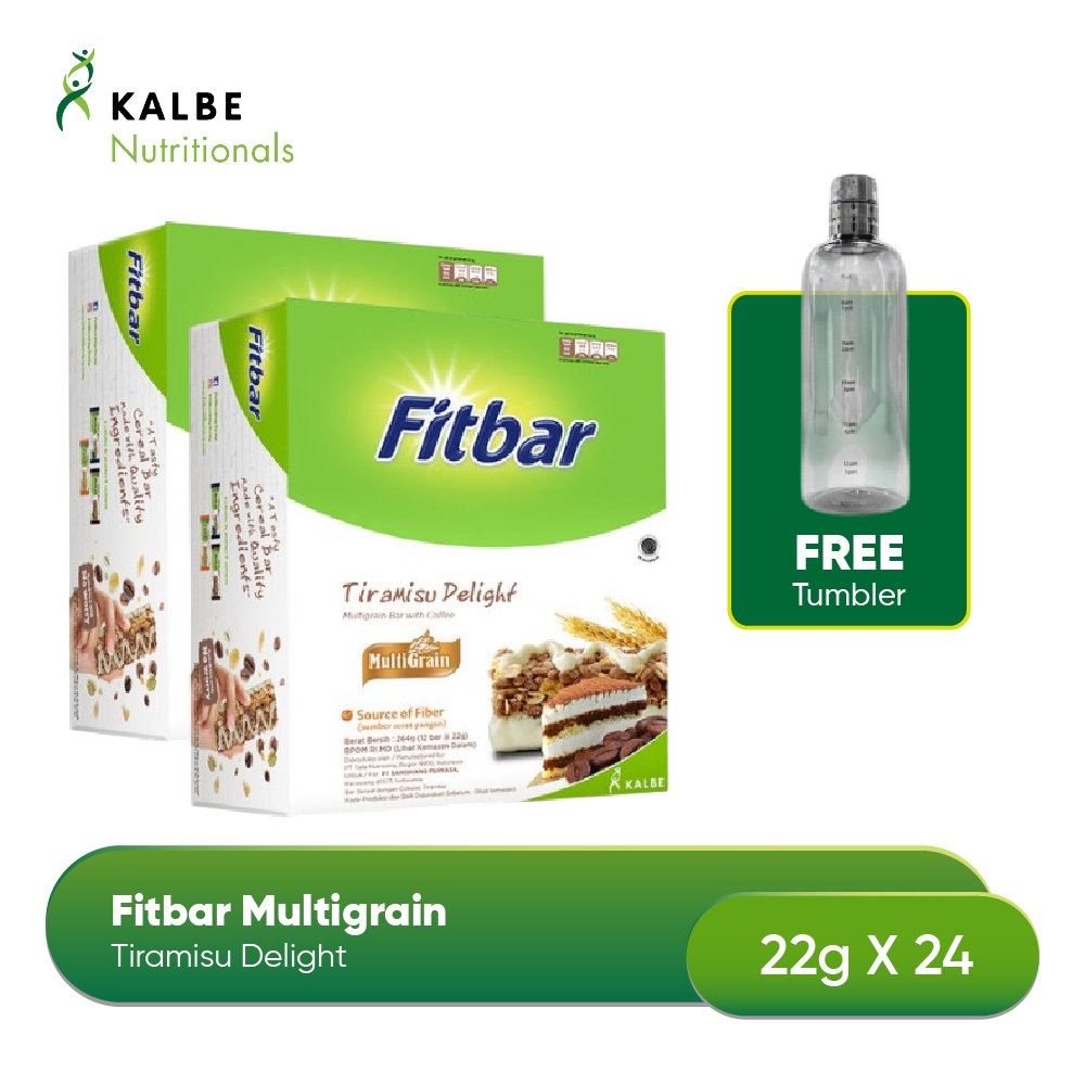 

Fitbar Tiramisu Delight 12x20gr Multigrain - Isi 2 Free Tumbler