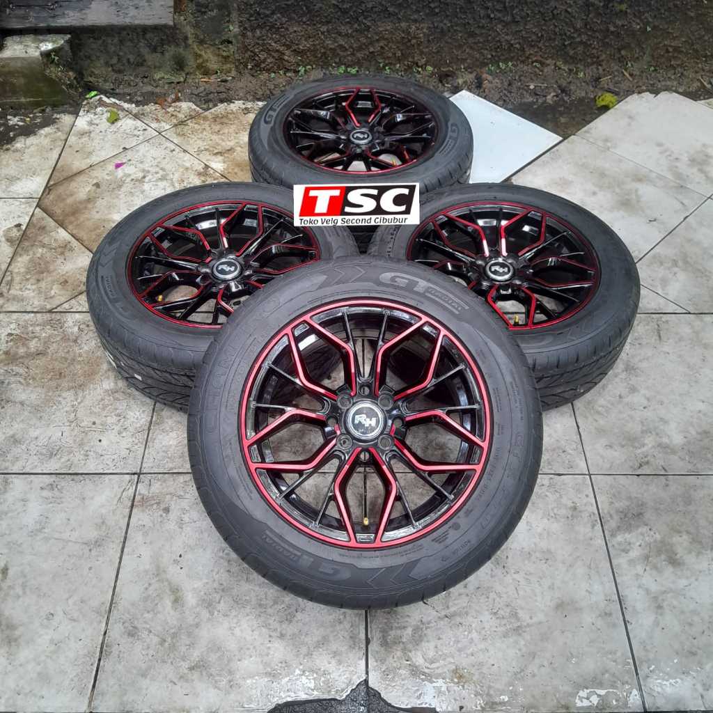 Paket Velg Ban Bekas Copotan Mobil Murah RH Racing Ring 15 Ban 195 60 R15 Avanza Xenia Livina Jazz Y