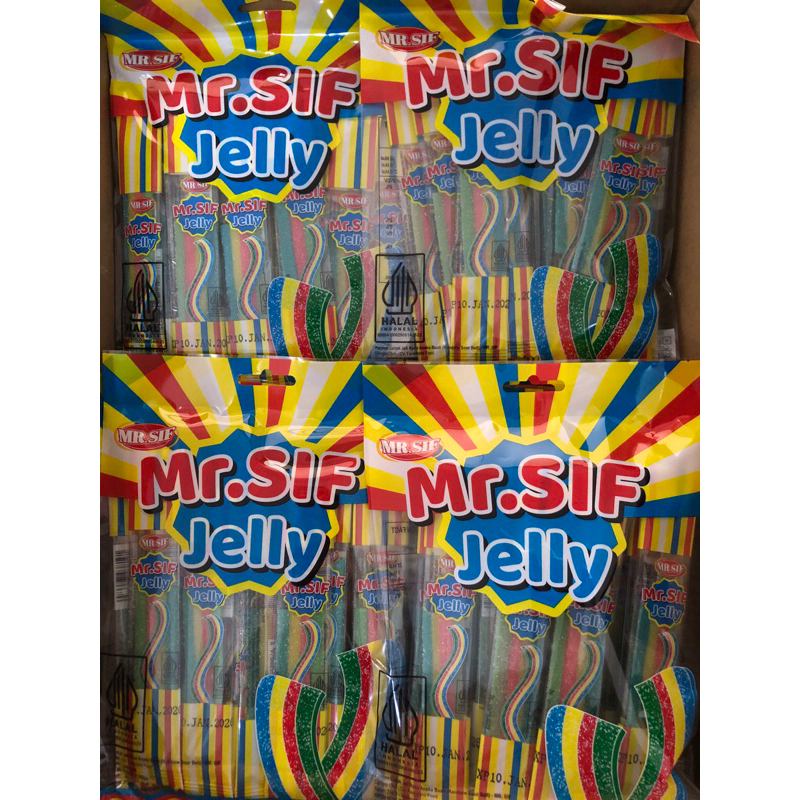 

[MR.SIF] Jelly Rainbow Sour Belt 5gr isi 20 Pcs
