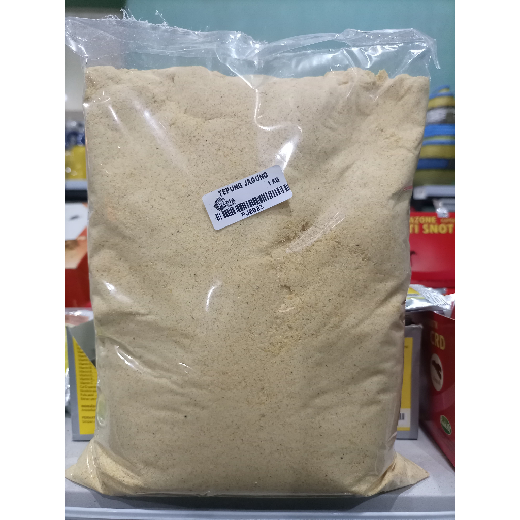 TEPUNG JAGUNG DEDAK JAGUNG - TEPUNG JAGUNG CAMPURAN PAKAN TERNAK - JAGUNG GILING MURNI 1 KG