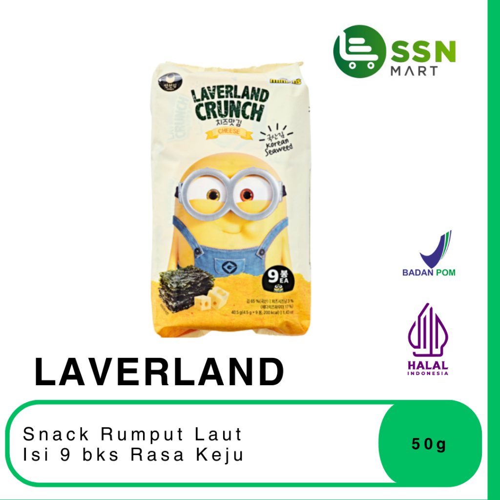 

SSNMart Manjun CHEESE LaverlandCrispySeaweed (4,5gr*9Bks)