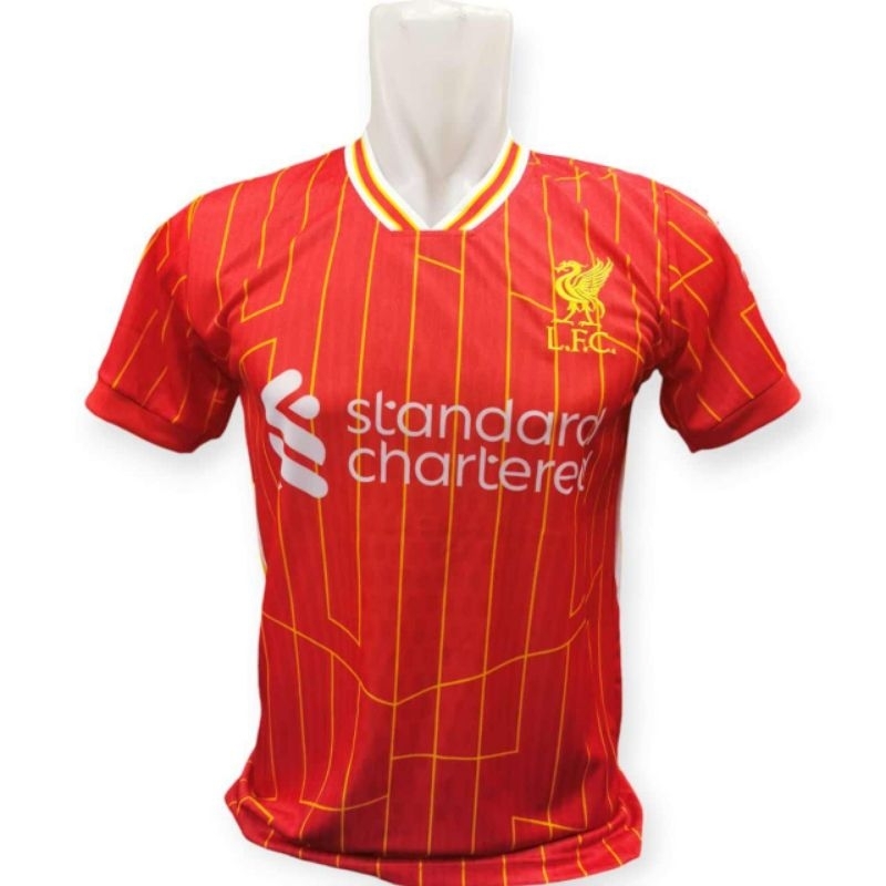 Jersey bola dewasa club eropa warna merah printing terbaru
