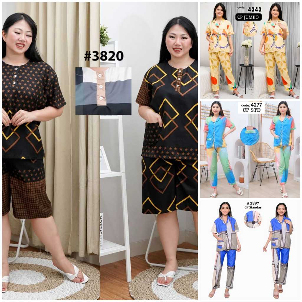 Trijaya . grosir paket usaha set baju tidur wanita / paket usaha piyama dewasa