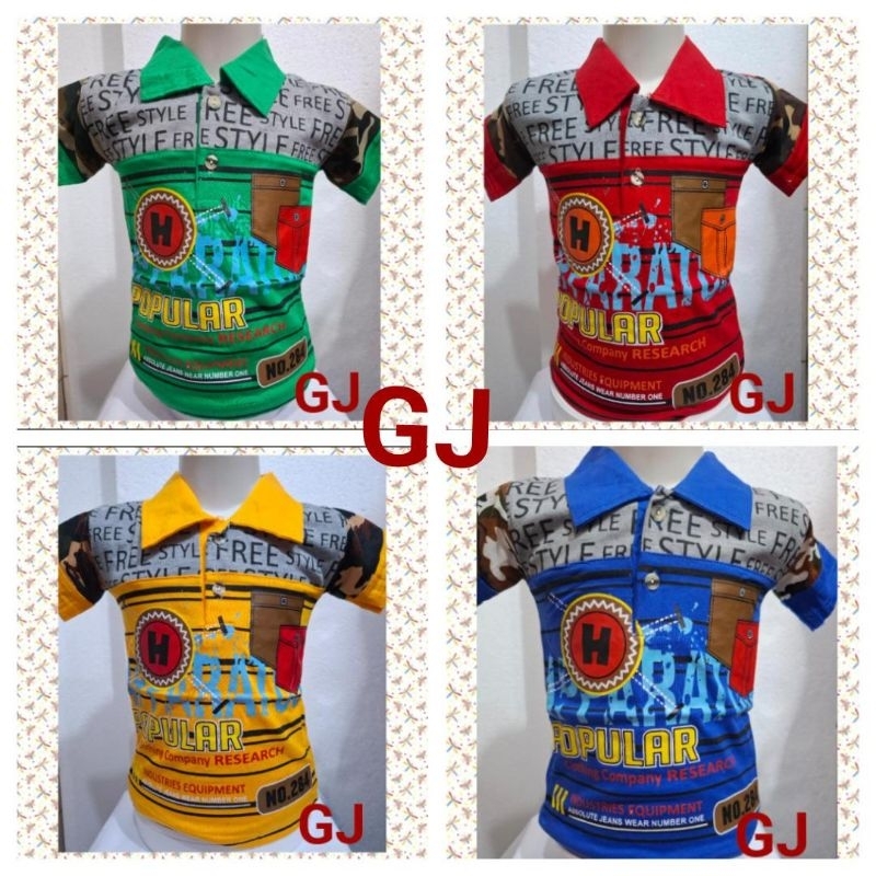 Kaos Kerah Bayi dan Anak Laki Laki / KAOS Anak dan Bayi Laki Laki/ Baju berkerah anak/ Kaos kerah an