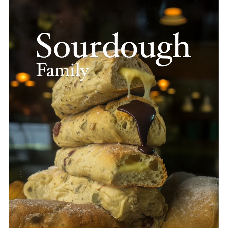 

Roti Sehat Sourdough Paket Family Rasa Cranberry Cheese Choco dan Almond