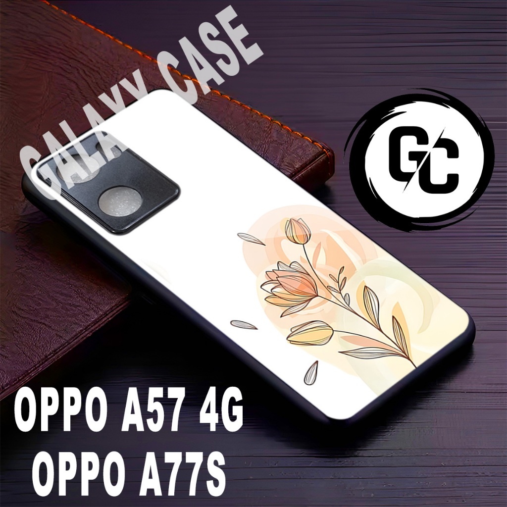 case Hp OPPO A57 /GC11/Motif BUNGA/case OPPO A77S /casing OPPO A57/softcase glossy/kesing glitter