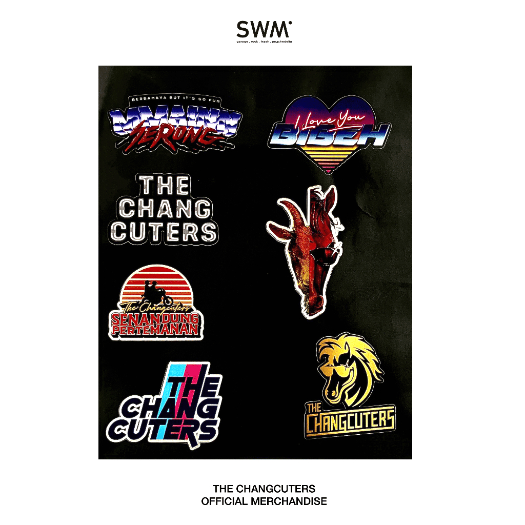 

STICKER PACK LOGO THE CHANGCUTERS (OFFICIAL MERCHANDISE THE CHANCGUTERS)