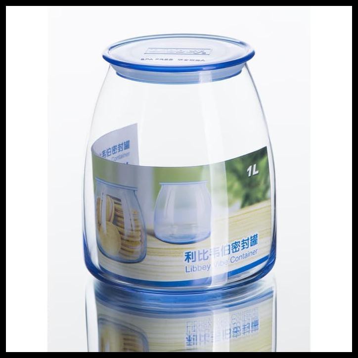 Canister Glass/ Jar/ Toples Kaca/ Tempat Bumbu 1 Ltr - LIBBEY 503F