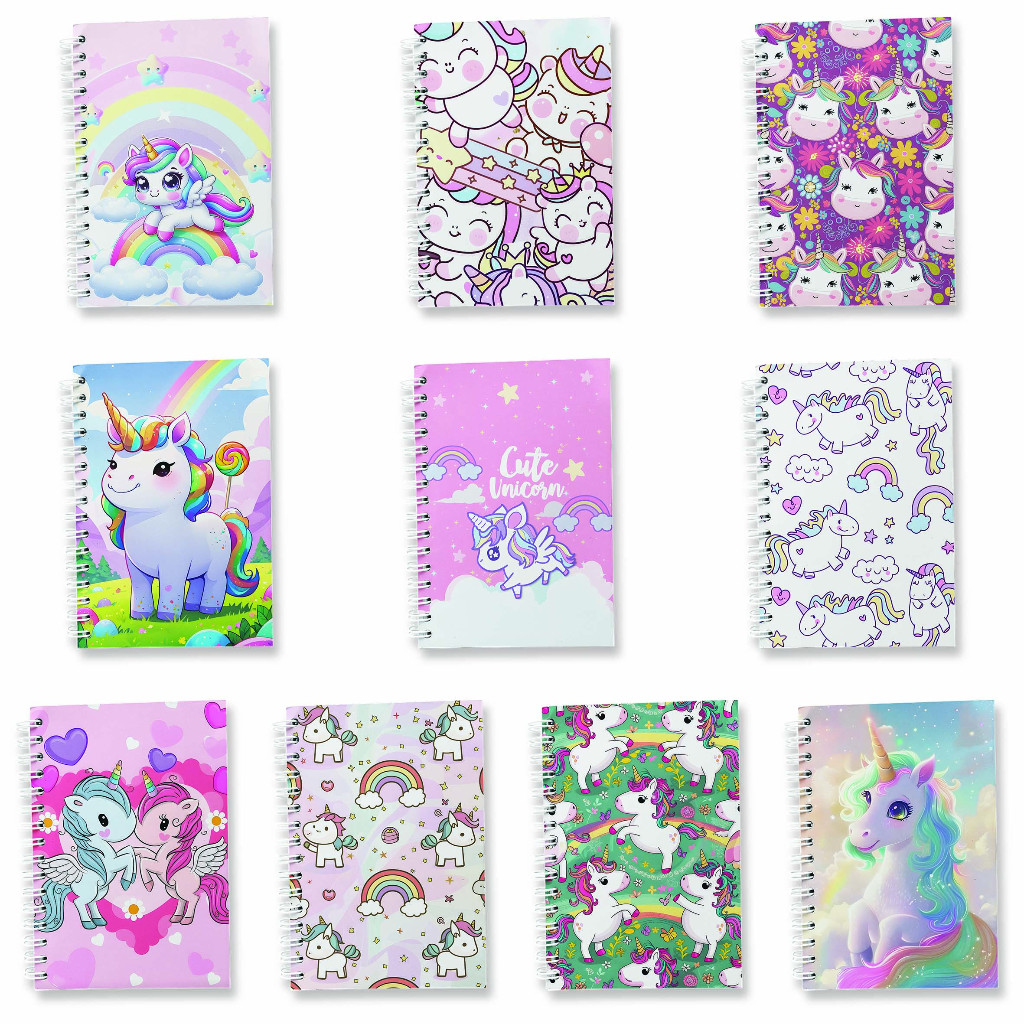 

Note Book Spiral Large (10 cm X 14 cm) Edisi Unicorn #2 / Notebook A6 Custom / Seminar Kit Surabaya