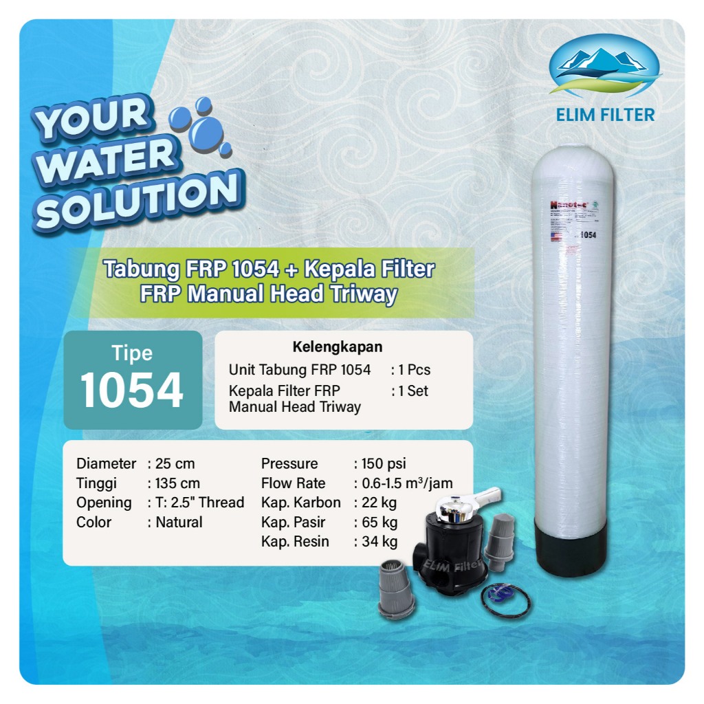 Tabung Filter Air FRP 1054