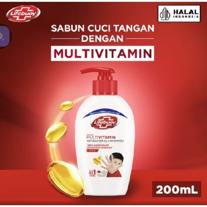 Lifebuoy Anti Bacterial Hand Wash 200ml