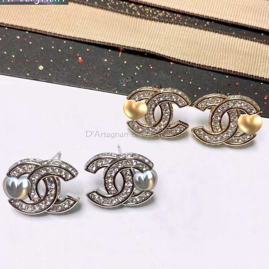COD 【17K/ 750 】（2.5gram）Anting Chanel/anting emas putih