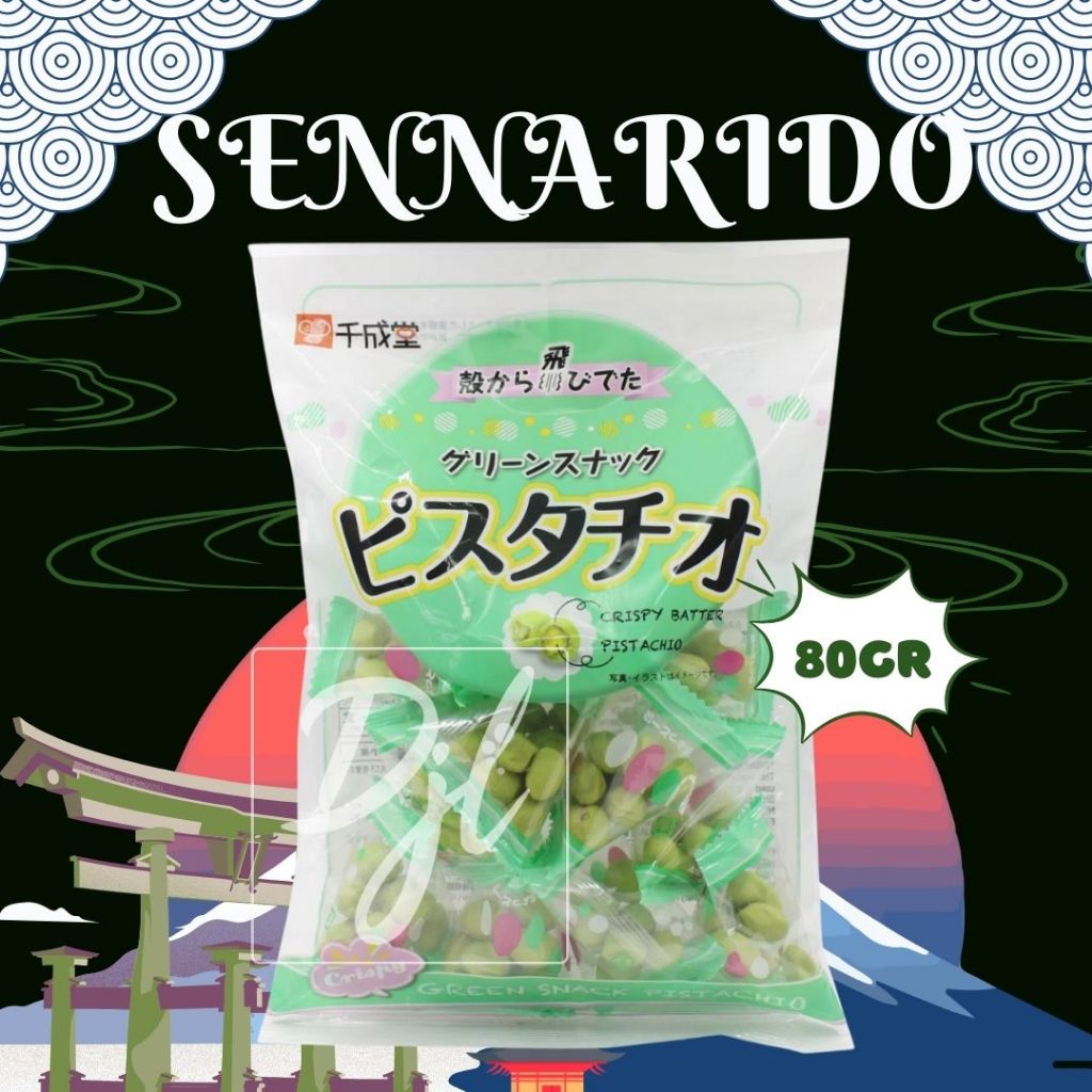 

Sennarido Pistachio Green Snack Cemilan Ringan Kacang Import 1 Pouch 80g