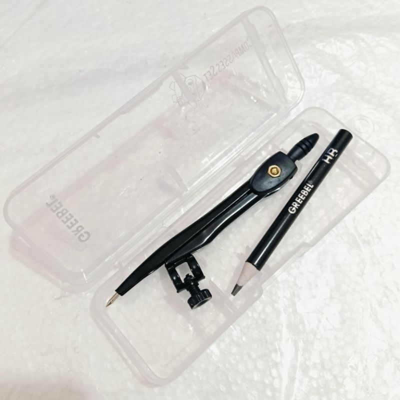 

GREEBEL CAMPASSES SET JANGKA BESI HITAM ANTI KARAT + ISI PENCIL C3303