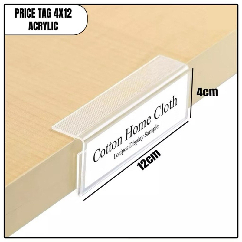 

Label harga akrilik 12x4cm price tag holder stand akrilik harga READY STOCK Akrilik Label Harga | Acrylic Label / Price Tag / Label Harga / Label produk / Label Barcode