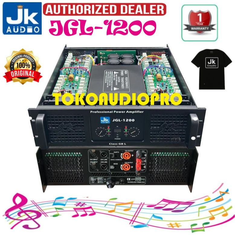 Power JK Audio JGL-1200 2-Channel Power Amplifier JK Audio Jgl1200