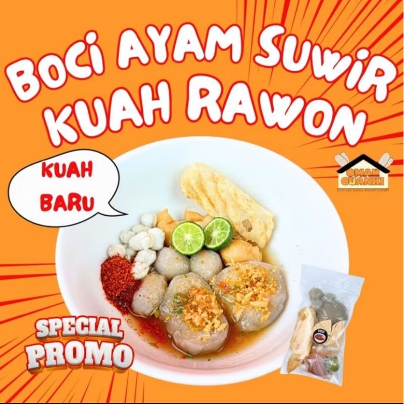 

KUAH RAWON 1 Bks Boci Ayam Suwir Pedas Kuah Rawon Hotpot Instan