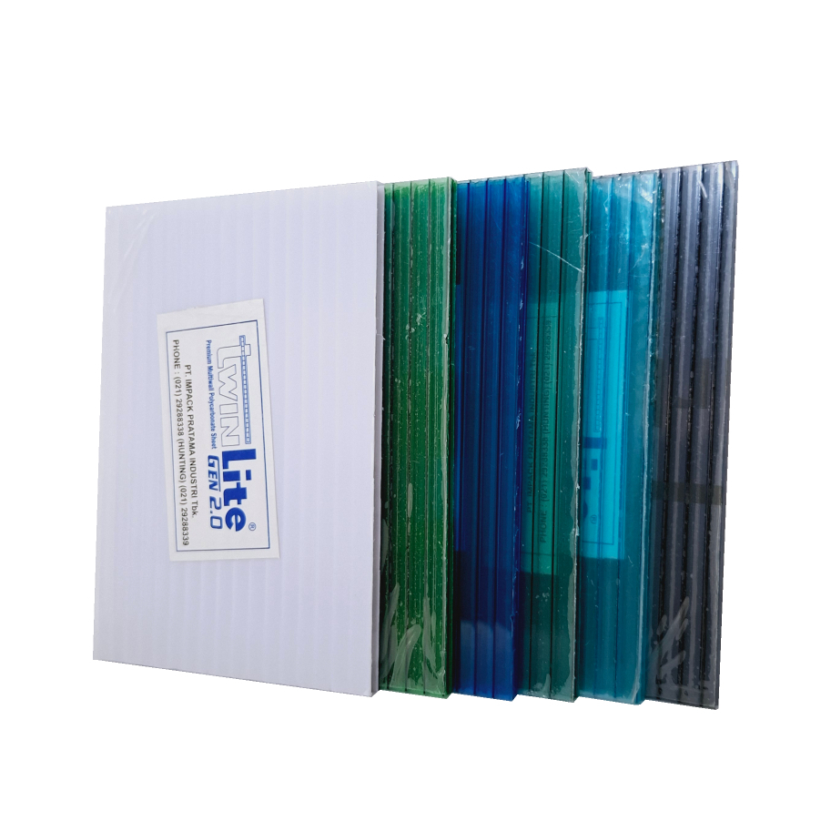TWINLITE - Atap Polycarbonate Berongga Premium - Tebal 6mm Khusus Jabodetabek