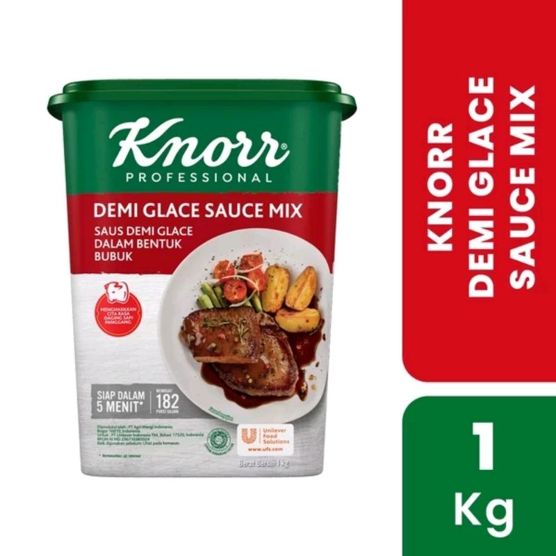 

Knorr demi glace sauce saus steak bubuk mix 1kg