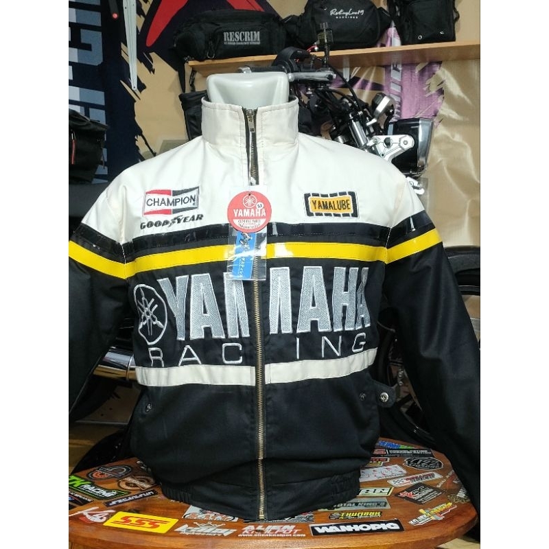 Jaket Yamaha Racing Hitam 50th Anniversary MotoGP Fullbordir