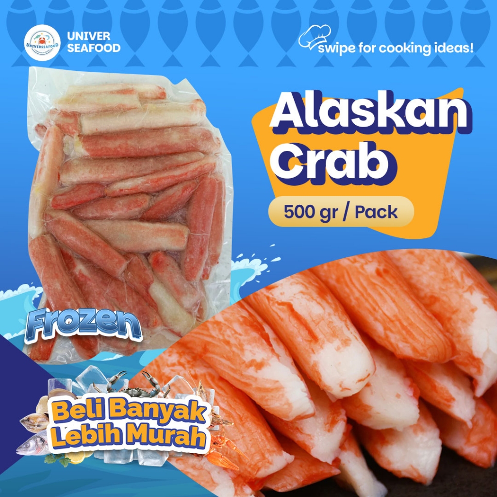 

Alaskan Crab Stick Super Premium Termurah 1 kg