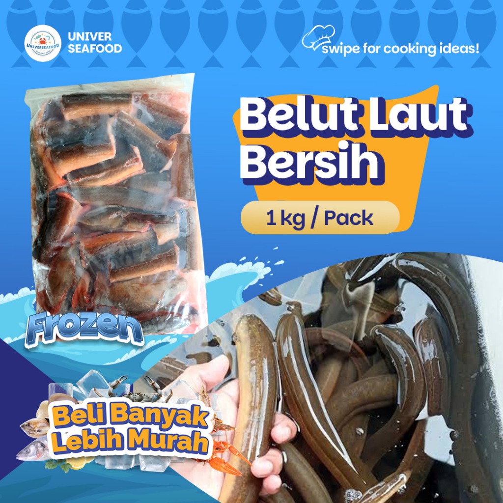 

Belut Laut Bersih Termurah 1 kg