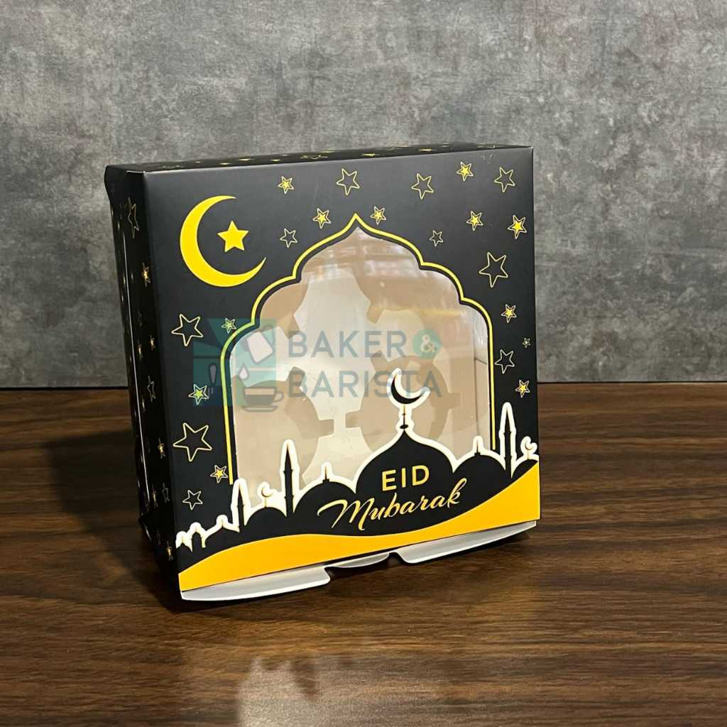 

Box Lebaran 2Top Persegi Panjang Black 16x16x7.8cm / Box kue kering lebaran parcel box Box Nastar Cookies Hampers Gift Idul Fitri