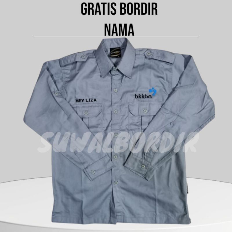 KEMEJA BKKBN AYO IKUT KB TERBARU KEMEJA BKKBN LENGAN PANJANG