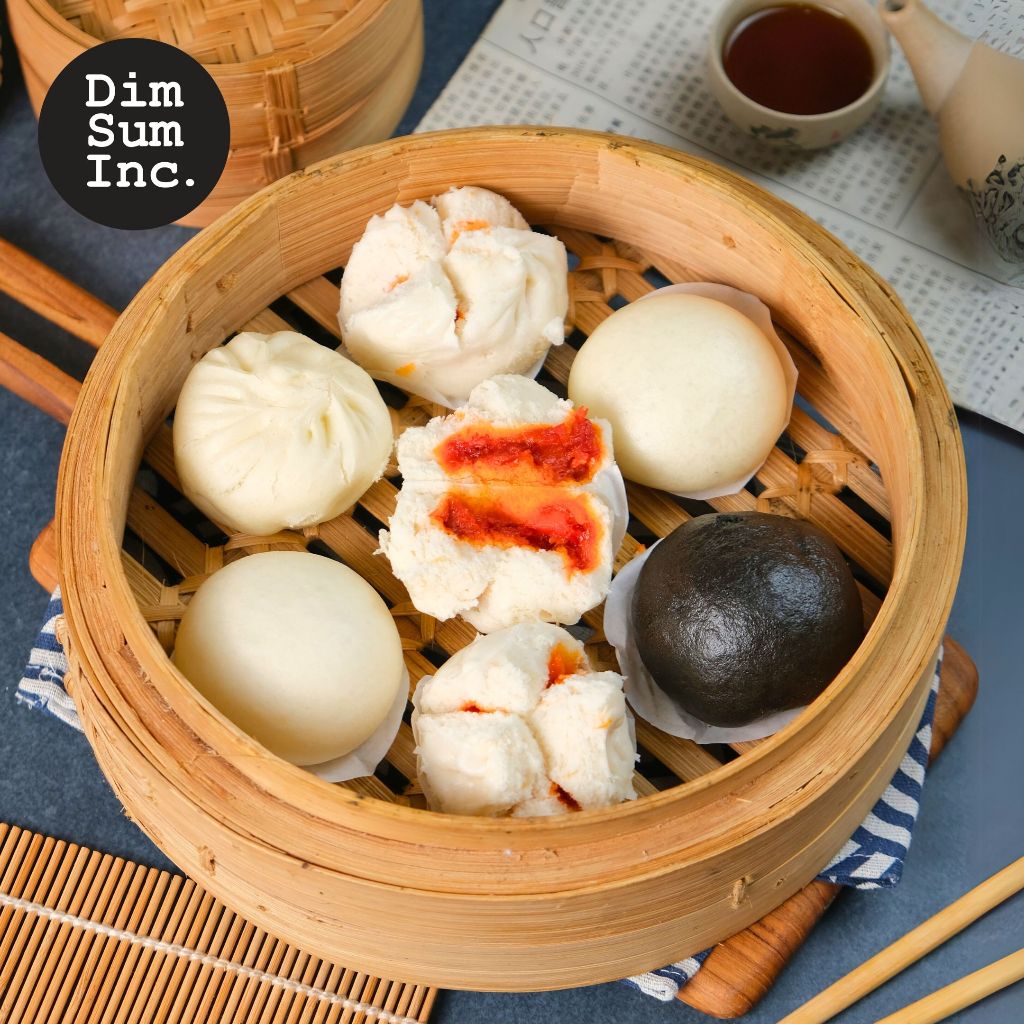 

Bakpao Campur / Bakpau Campur / Salted Egg Pao / Bakpao Telur Asin / Char Siu Pao / Bakpao Ayam Merah / Dao Sao Pao / Bakpao Kacang Merah / Chicken Curry Pao / Bakpao Kari Ayam / Mix Pau / Mix Pao Premium by Dimsum Inc