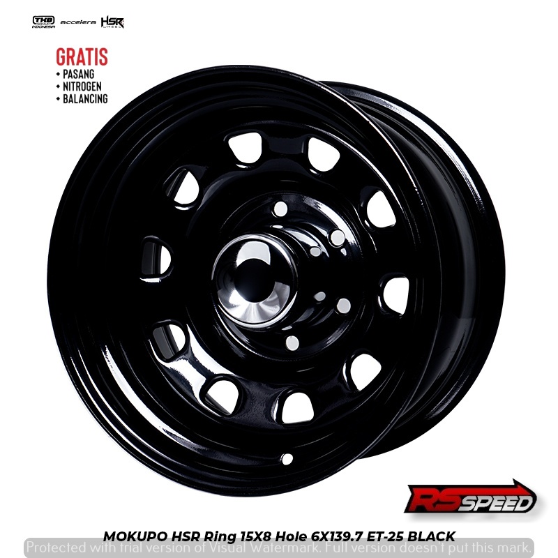 Velg Mobil Model Daytona R15 HSR MOKUPO Pcd 6x139 lebar 8 buat Mobil Panther,Hummer,Colorado dll