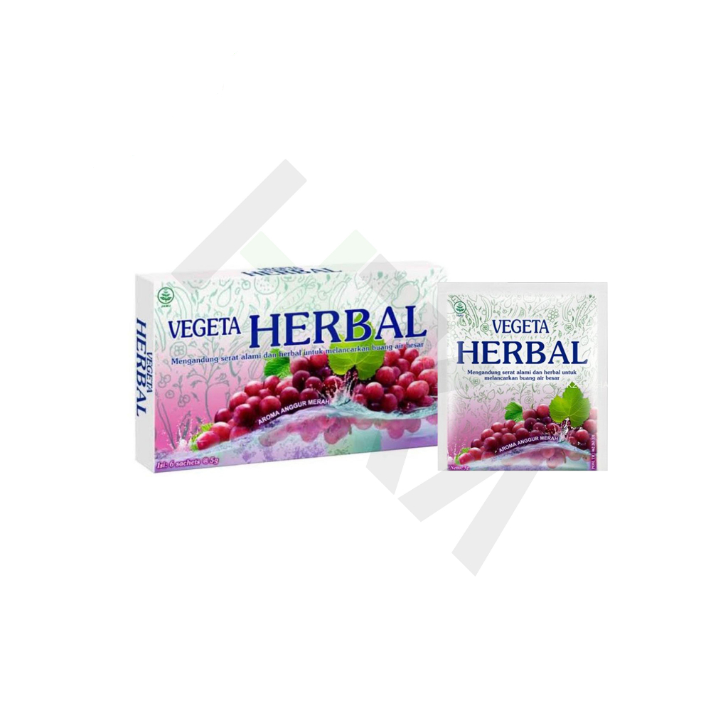 

Vegeta Herbal Anggur Dus isi 6 Sachet - Melancarkan BAB [Majapahit]