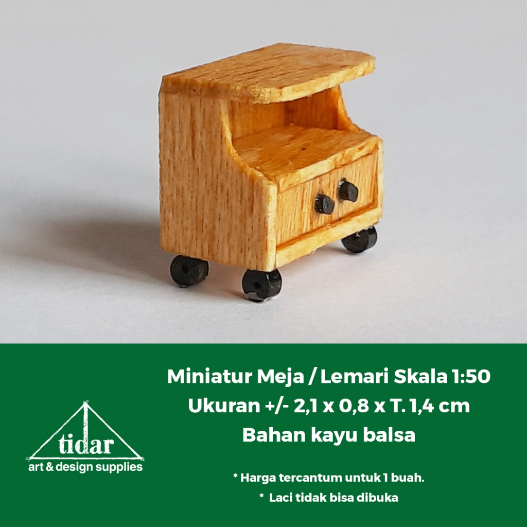 

[MR] MH - Miniatur Maket Meja TV Skala 1:50 - Rak / Bufet / Lemari Pajangan