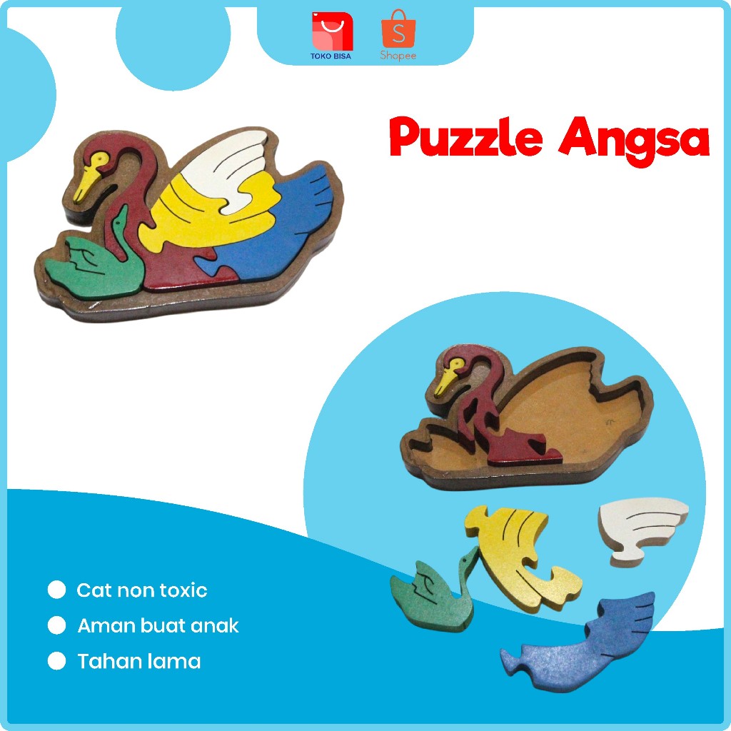 Promo Mainan Anak |  Big Sale  Mainan Puzzle Angsa | Mainan Anak | Mainan 3 Dimensi Berbentuk Angsa 
