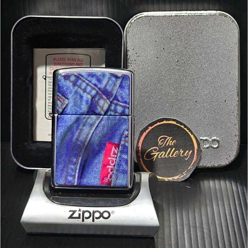 ⭐️⭐️⭐️⭐️⭐️ ORIGINAL ZIPPO DENIM THE SERIES NO 2 TAHUN 1996 / XII RARE NOS