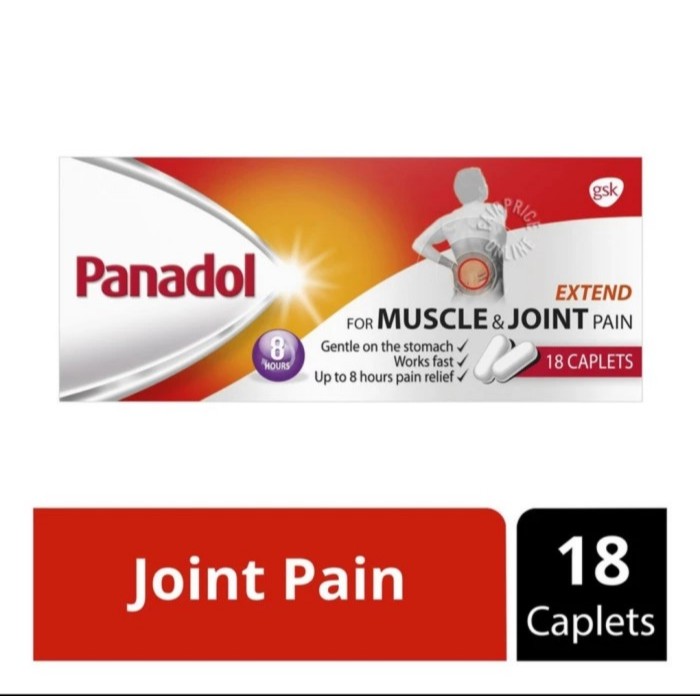 PANADOL Extend for Muscle & Joint Pain 18 Tablets (Singapore)